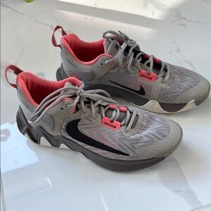 Nike Gray and Pink Athletic Shoes